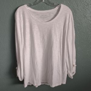 CHICO'S "the ultimate tee" White Long Sleeve